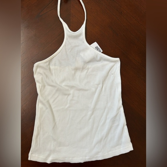 NEW H&M White Halter Neck Women's Top SIZE XS - Picture 2 of 4